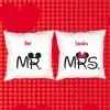 D&eacute;coration: Pack de coussins Mr et Mrs