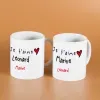 Cadeaux avec le nom: Pack de tasses Je t'aime personnalis&eacute;es