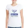 Cadeaux avec le nom: T-shirt personnalis&eacute; J'aime ma maman