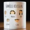 Mugs personnalis&eacute;s: Tasse familiale personnalis&eacute;e