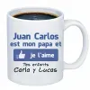 Mugs personnalis&eacute;s: Tasse personnalis&eacute;e 'J'aime mon papa'