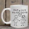 Mugs personnalis&eacute;s: Tasse pour couple personnalis&eacute;e