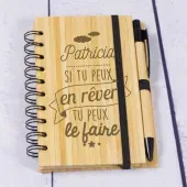 Bloc-notes gravé Si vous pouvez en rêver...