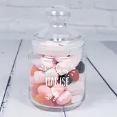 Bonbonnière en verre personnalisée