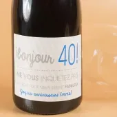 Bouteille de vin 40e anniversaire