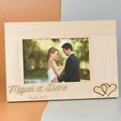Cadre en bois personnalisé pour les mariages