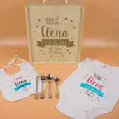 Panier pour bébé personnalisé 'Et je suis arrivé...'