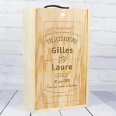 Coffret bouteille de vin pour couple