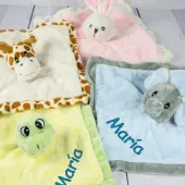 Doudous animaux brodés