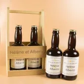 Pack de bières personnalisées pour les couples