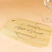Planche à découper en bois gravée pour couple