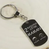 Porte-clés raisons d'être maman