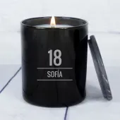 Bougie d'anniversaire gravée