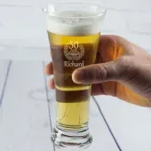 Verre à bière gravé pour anniversaire
