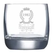 Verre à whisky gravé '40 ans' édition limitée