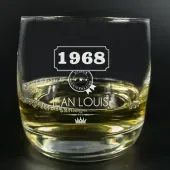 Verre à whisky personnalisé année de naissance