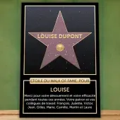 Affiche 'Walk of fame' personalisée