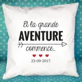 Coussin personnalisé MARIAGE