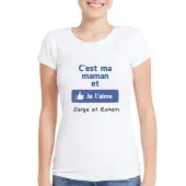 T-shirt personnalisé J'aime ma maman
