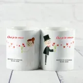 Tasse: 'Oui je le veux!' personnalisée