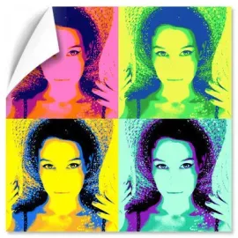 Affiche Pop Art avec 4 photos