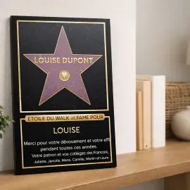 'Walk of fame' personalisée