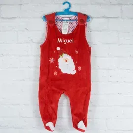 Barboteuse de Noël brodée pour bébé