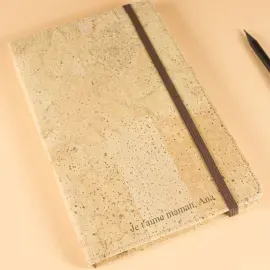 Bloc-notes en liège personnalisé