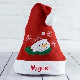 Bonnet brodé Père Noël pour enfants