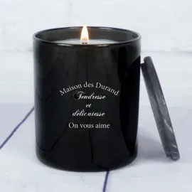 Bougie gravée 'La maison de...'