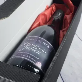 Bouteille de vin biologique avec étiquette Grande Cuvée