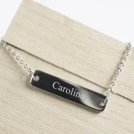 Bracelet chaîne en acier personnalisé