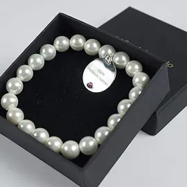 Bracelet en argent personnalisé avec médaille