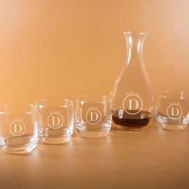 Carafe à whisky et verres personnalisés