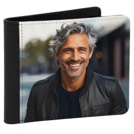 Portefeuille homme personnalisé avec photo