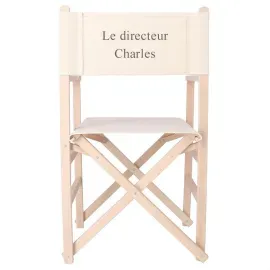 Chaise de réalisateur sur mesure