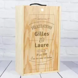 Coffret bouteille de vin pour couple