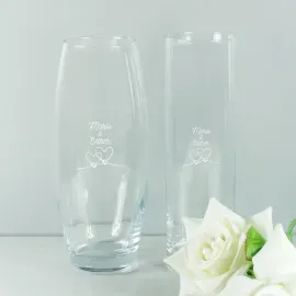 Vase Swarovski gravé pour couple