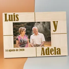 Cadre photo personnalisé pour les amoureux