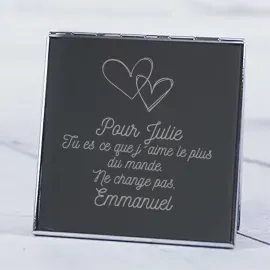 Miroir personnalisé gravé