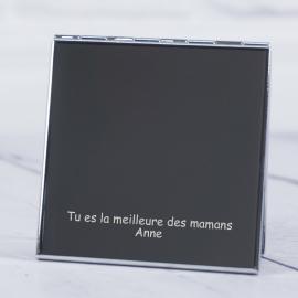 Miroir pour sac personnalisé avec gravure