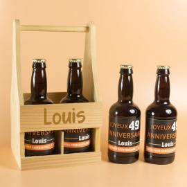 Pack de bières personnalisées 'Anniversaire'