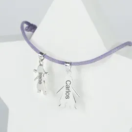 Bracelet argent chérubin personnalisé