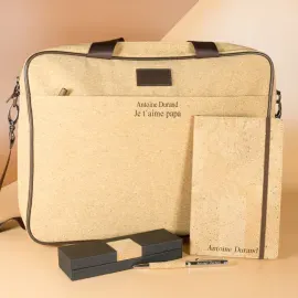 Set personnalisée: mallette personnalisée, stylo et bloc notes