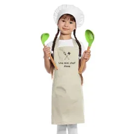 Tablier brodé BIO pour enfants