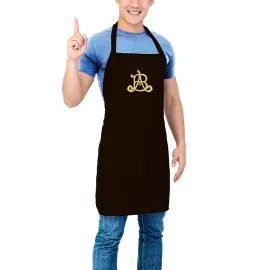 Tablier de cuisine biologique avec monogramme brodé