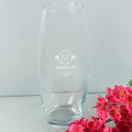 Vase gravé personnalisé