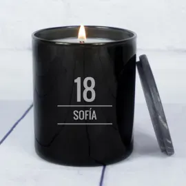 Bougie d'anniversaire gravée