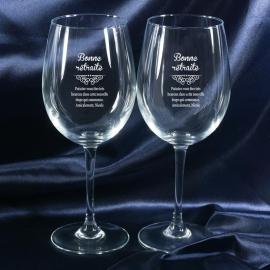 Verres à vin cadeau de départ en retraite