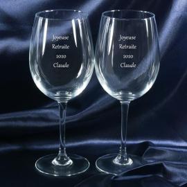 Verres à vin retraite